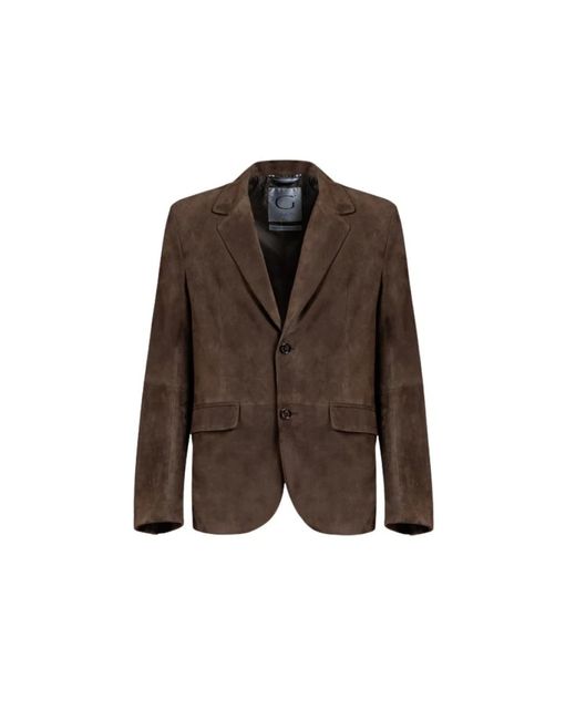 Gimo's Brown Leather Jackets for men