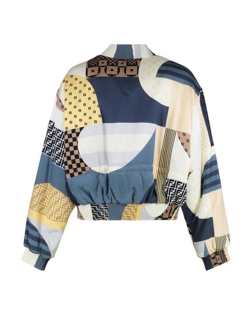 Fendi Blue Bomber Jackets