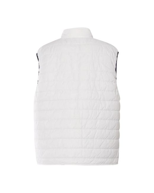 Fay Padded Vest Zip in het White voor heren