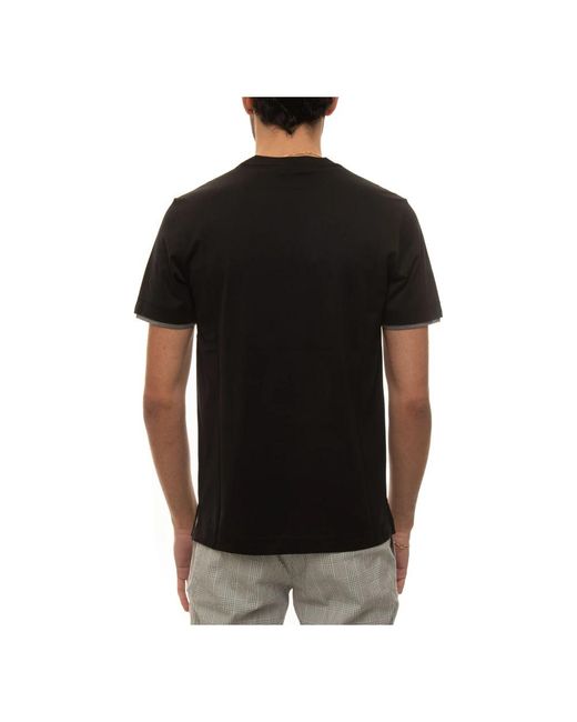Canali Black T-Shirts for men