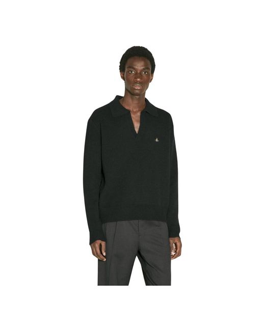 Knitwear > v-neck knitwear Vivienne Westwood pour homme en coloris Black