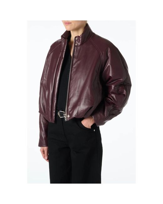 Leather Jackets IRO de color Purple