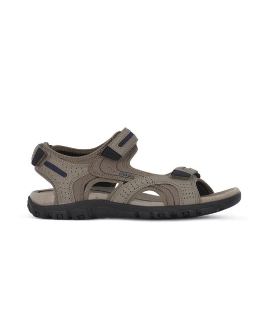 Geox Brown Flat Sandals for men