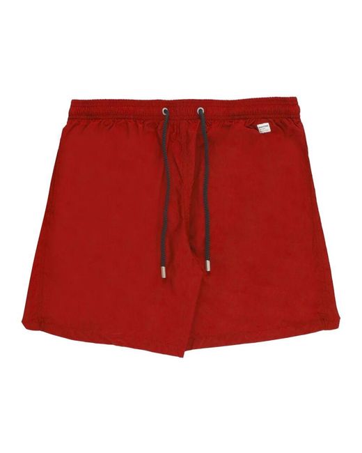 Mc2 Saint Barth Rote Meer Kleidung Badehose Elastischer Bund in Red für Herren