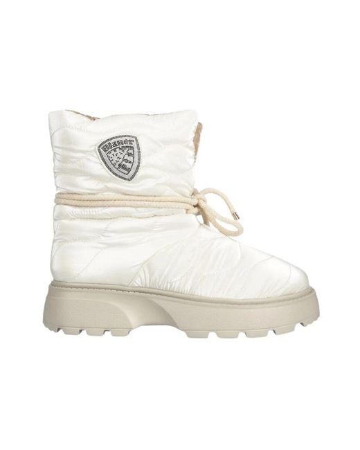 Blauer White Winter Boots