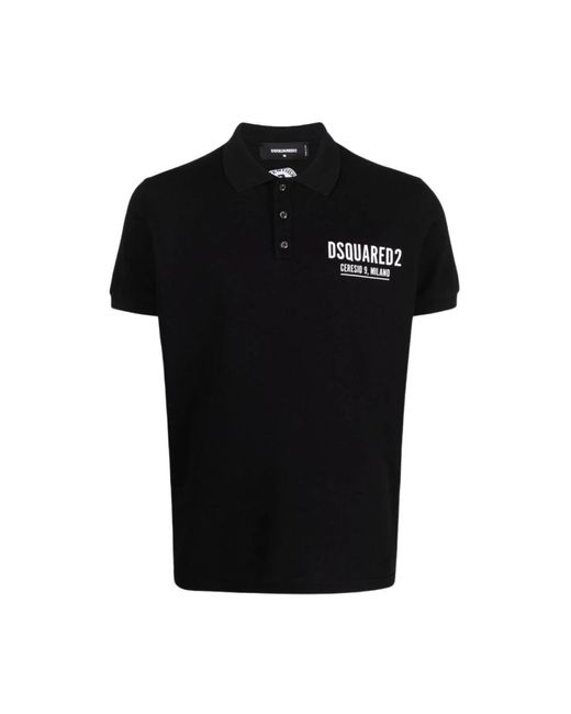 Polo Shirts DSquared² de hombre de color Black