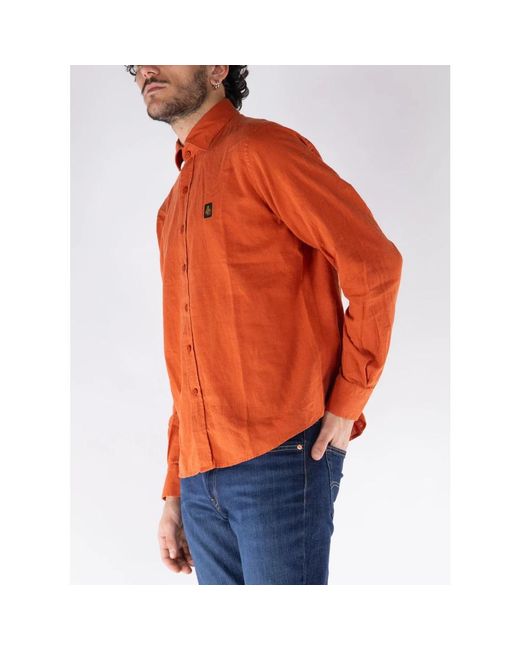 Refrigiwear Orange Casual Shirts for men