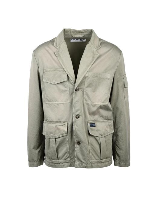Fay Green Light Jackets for men