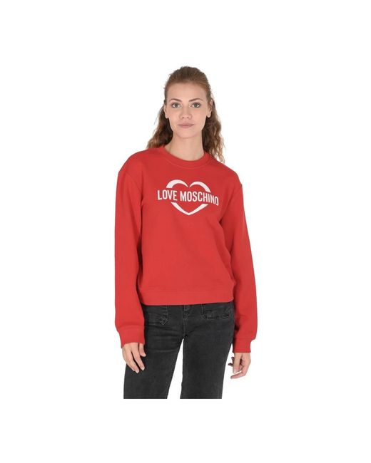 Love Moschino Red Sweatshirts