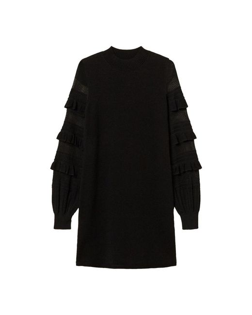Twinset Black Knitted Dresses