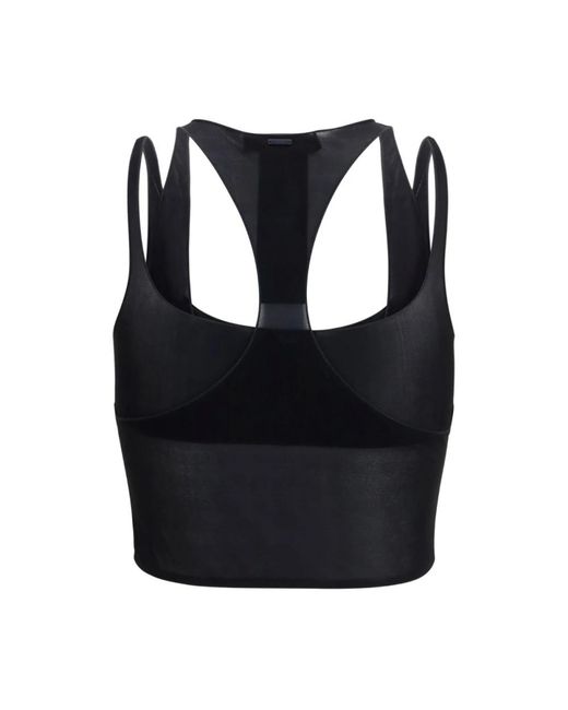 Gucci Black Sleeveless Tops