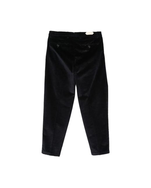 BRIGLIA Black Slim-Fit Trousers for men