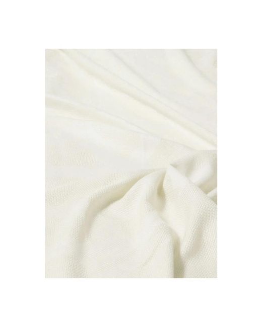 Guess White Winter Scarves
