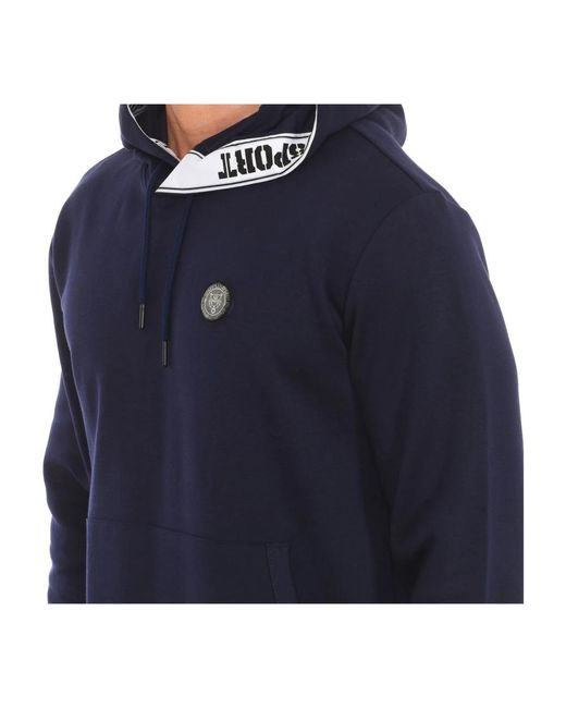 Philipp Plein Kapuzenpullover mit krallenmuster in Blue für Herren