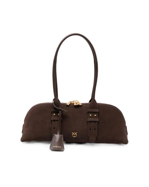 Pinko Brown Shoulder Bags