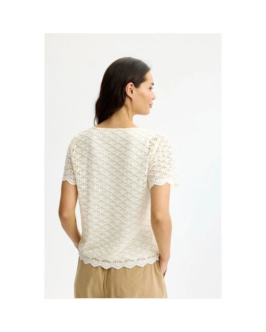 Blouses iN FRONT de color White