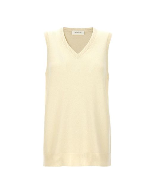 Sportmax Natural V-Neck Knitwear