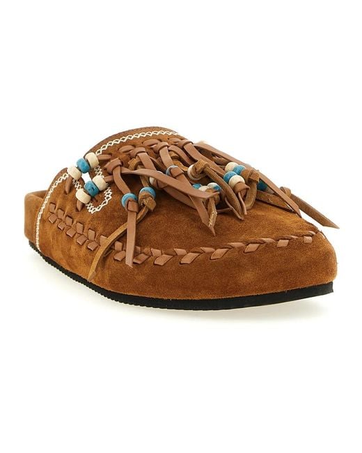 Alanui Brown Mules