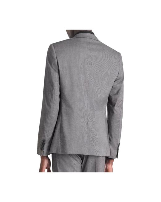 Antony Morato Kostuums ,Grijs ,Leer Bonnie Slim Fit Jacket in het Gray voor heren