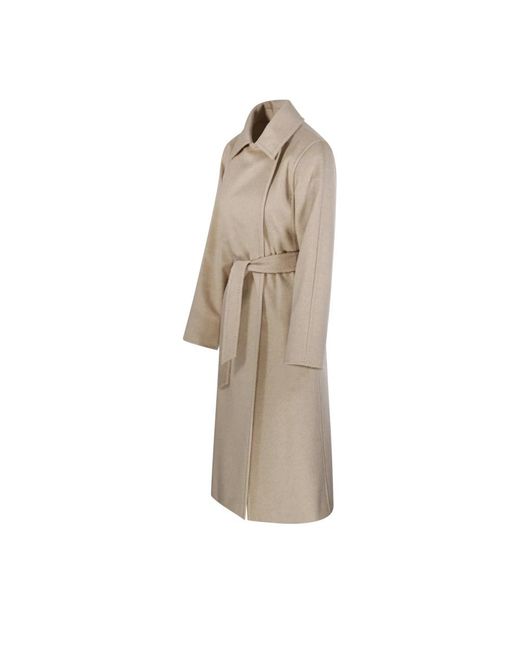 Max Mara Natural Belted Coats