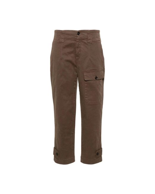 Pinko Brown Cropped Trousers