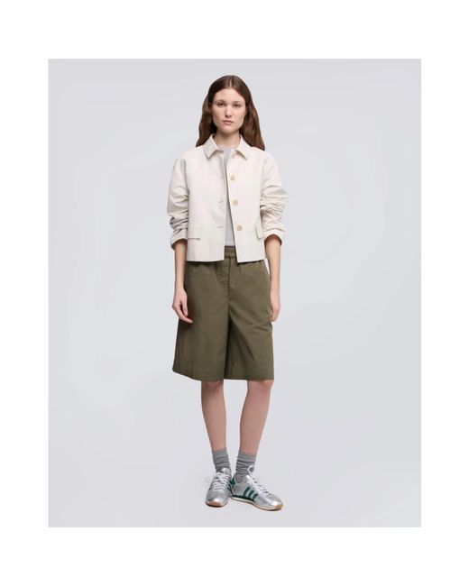 Aspesi Button-Up Jas in het White