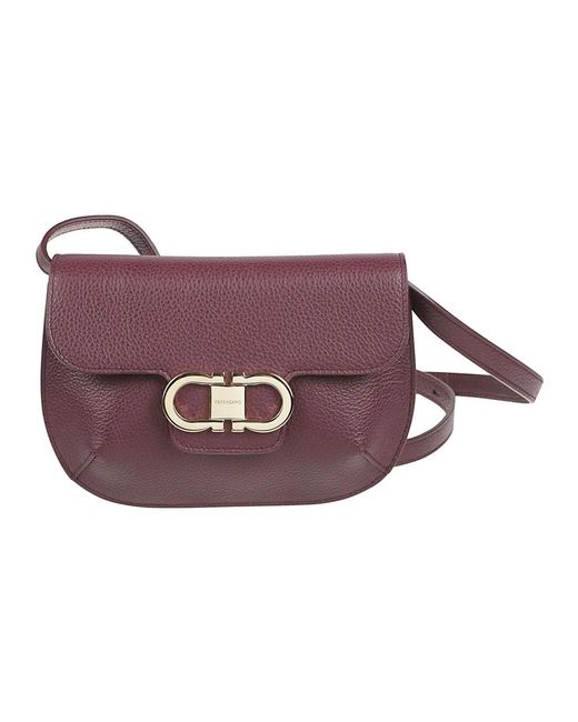Ferragamo Purple Cross Body Bags