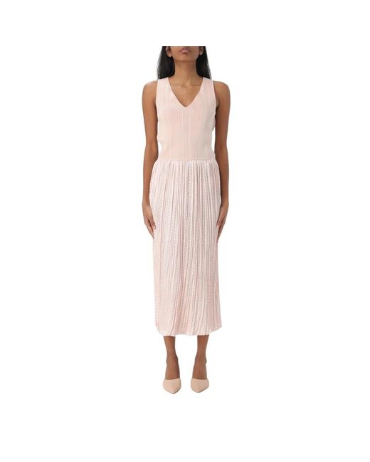 Midi Dresses Boss de color Pink