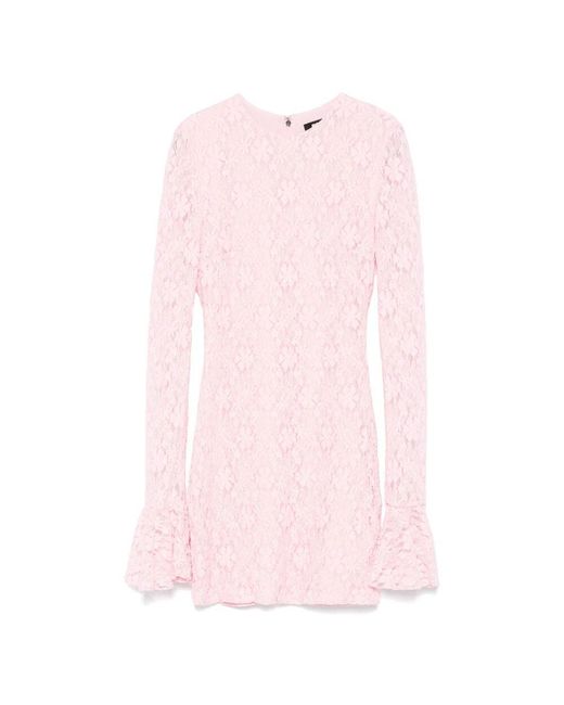 ROTATE BIRGER CHRISTENSEN Pink Es rotate kleid mit verdecktem verschluss