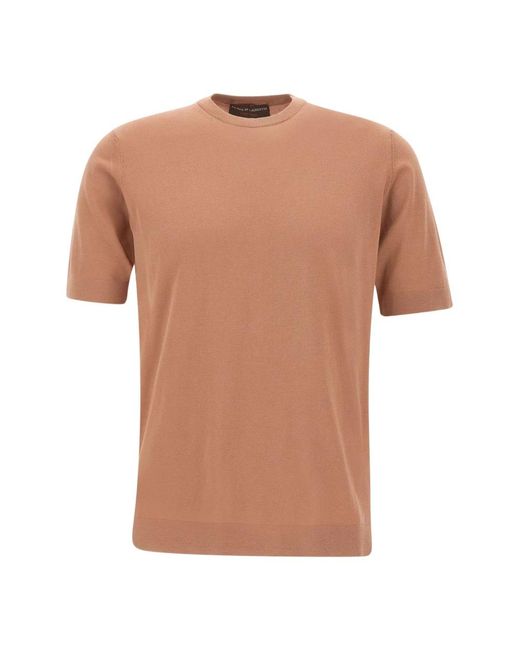 FILIPPO DE LAURENTIIS Brown Round-Neck Knitwear for men