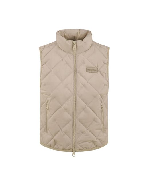 Duvetica Jassen ,Polyester Donna Vddv 30145 Ivs Vest in het Natural