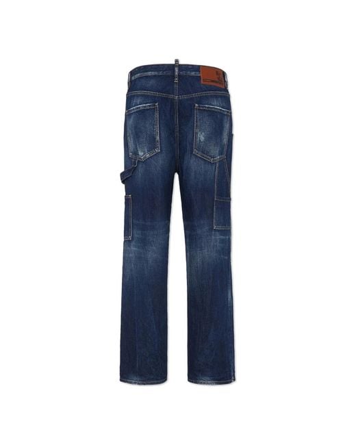 Straight Jeans DSquared² de hombre de color Blue