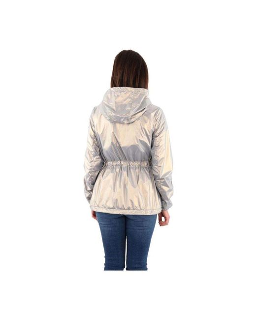 Yes Zee Natural Graue mesh-gefütterte reißverschlussjacke