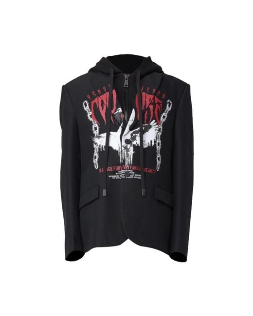 Versace Jeans Couture Black Light Jackets for men