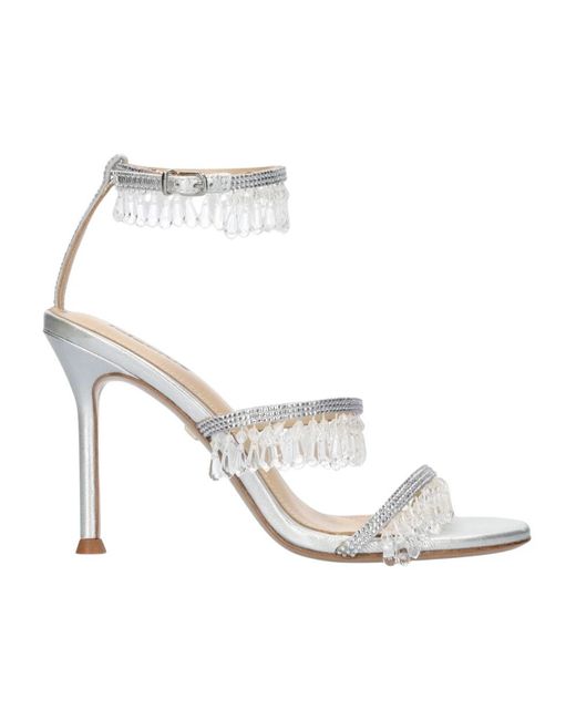 Lola Cruz White Flamenca Heel Sandalen 95