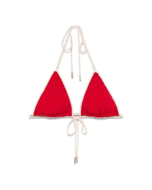 La Perla Red Rosa bikini top mit herausnehmbaren pads,blaues bikini-oberteil mit herausnehmbaren pads
