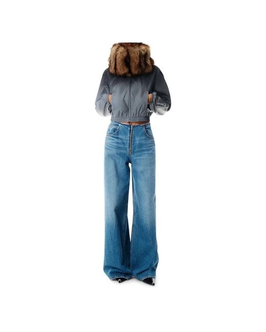 Alexander Wang Blue Wide Jeans