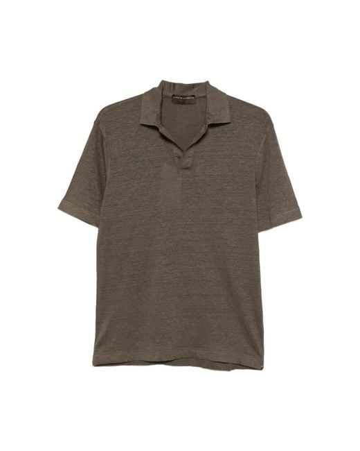 FILIPPO DE LAURENTIIS Brown Polo Shirts for men