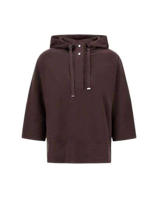 Herno Oversize Hoodie in het Brown