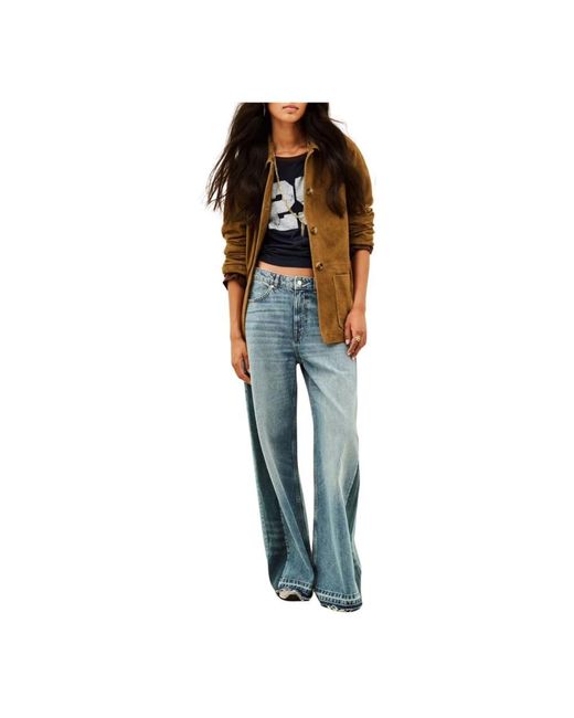 Wide Jeans di Ba&sh in Blue