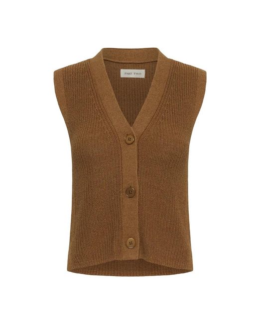 Part Two Gigia Cardigan in het Brown