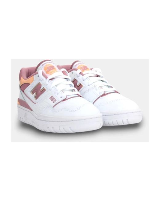 New Balance White Weiße sneakers wildleder regular fit