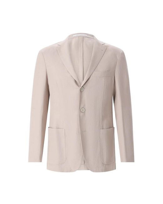 Eleventy Linnenmix Blazer in het Pink voor heren