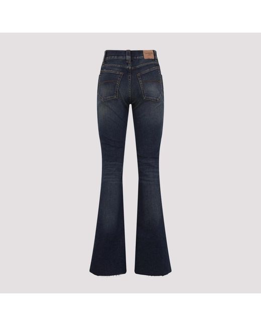 Balenciaga Flared Jeans in het Blue