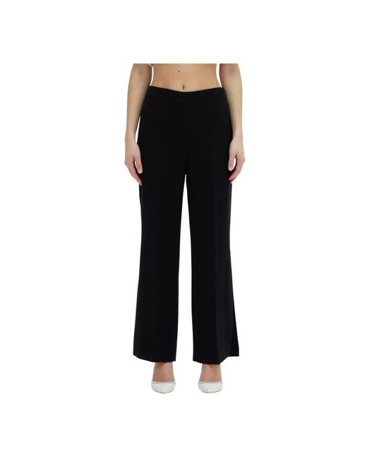 Moschino Black Wide Trousers