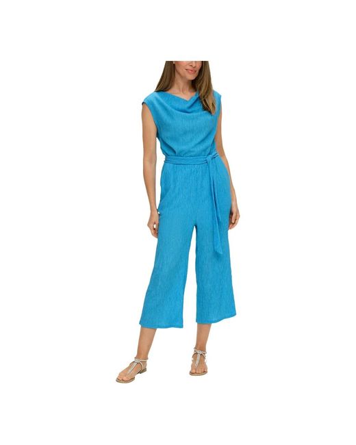 S.oliver Blue Stylischer jumpsuit für sommerlaune
