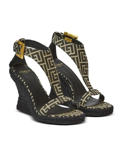 Balmain Black Wedges