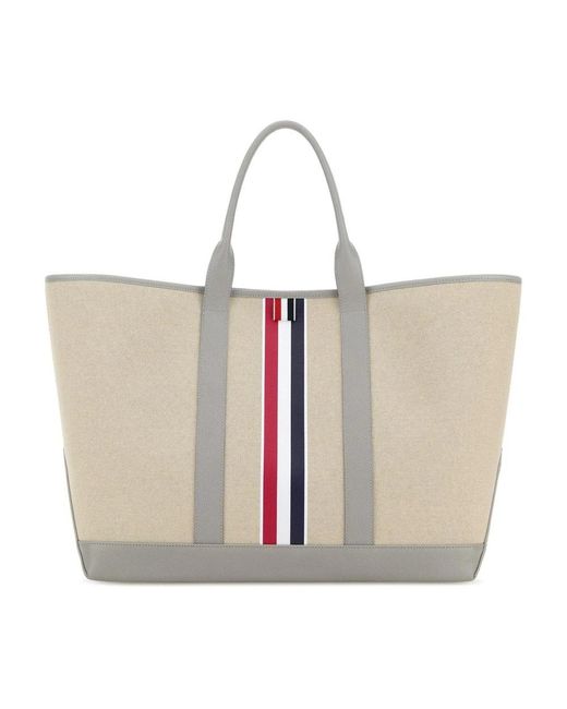 Thom Browne Natural Shopping Bags