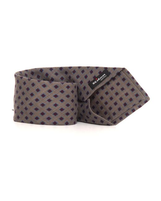 Kiton Gray Ties for men