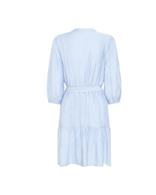 Ichi Blue Short Dresses